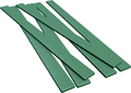 Perfiles de cera en barras, tira para bebederos de colado, verde, 8,0 x 1,8 mm