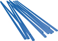 Perfiles de cera en barras, cierre triangular, azul, 2,0 x 1,0 mm