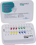 discovery® pearl, Keramikbrackets, Häkchen auf 3er, 1 Fall, Zahn 13-11 / 21-23 / 43-41 / 31-33, McLaughlin-Bennett-Trevisi** 18