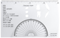 Tracing-protractor template, standard