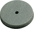 Gummipolierer, grau, ø 22 mm, Form: Scheibe