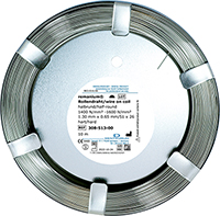 remanium® wire on coil, half-round 1.30 mm x 0.65 mm / 51 x 26, hard