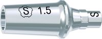 tioLogic® TWINFIT titanium abutment S, conical, GH 1.5 mm, incl. AnoTite screw