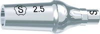 tioLogic® TWINFIT titanium abutment S, conical, GH 2.5 mm, incl. AnoTite screw