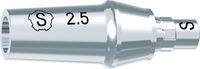 tioLogic® TWINFIT titanium abutment S, platform, GH 2.5 mm, incl. AnoTite screw