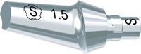 tioLogic® TWINFIT titanium abutment S, platform, GH 1.5 mm, 15°, incl. AnoTite screw