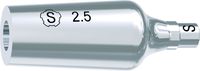 tioLogic® TWINFIT titanium abutment S, conical, GH 2.5 mm, anatomical, incl. AnoTite screw