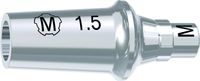 tioLogic® TWINFIT pilar de titanio M, conical, GH 1.5 mm, incl. tornillo AnoTite