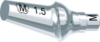 tioLogic® TWINFIT Titanaufbau M, conical, GH 1.5 mm, 20°, inkl. AnoTite Schraube