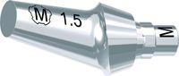 tioLogic® TWINFIT titanium abutment M, platform, GH 1.5 mm, 20°, incl. AnoTite screw