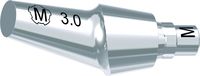 tioLogic® TWINFIT titanium abutment M, platform, GH 3.0 mm, 20°, incl. AnoTite screw