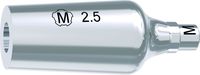 tioLogic® TWINFIT titanium abutment M, conical, GH 2.5 mm, anatomical, incl. AnoTite screw