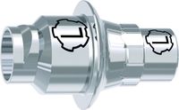 tioLogic® TWINFIT CAD/CAM titanium base L, conical, GH 1.5 mm, incl. AnoTite screw