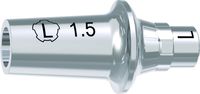 tioLogic® TWINFIT titanium abutment L, conical, GH 1.5 mm, incl. AnoTite screw