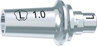 tioLogic® TWINFIT pilar de titanio L, platform, GH 1.0 mm, incl. tornillo AnoTite