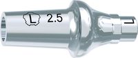tioLogic® TWINFIT titanium abutment L, conical, GH 2.5 mm, incl. AnoTite screw