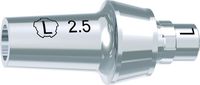 tioLogic® TWINFIT titanium abutment L, platform, GH 2.5 mm, incl. AnoTite screw