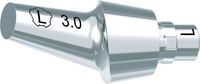 tioLogic® TWINFIT titanium abutment L, platform, GH 3.0 mm, 20°, incl. AnoTite screw