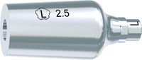 tioLogic® TWINFIT pilier en titane L, conical, GH 2.5 mm,  anatomique, avec vis AnoTite