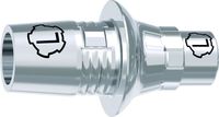 tioLogic® TWINFIT CAD/CAM titanium base L, CEREC, Sirona, conical, GH 1.5 mm, incl. AnoTite screw