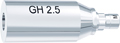 tioLogic® ST pilar de titanio M, GH 2.5 mm, tallable, cilíndrico, incl. tornillo AnoTite
