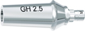 tioLogic® ST pilar de titanio M, GH 2.5 mm, tallable, anatómico, incl. tornillo AnoTite