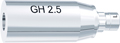 tioLogic® ST pilar de titanio L, GH 2.5 mm, tallable, cilíndrico, incl. tornillo AnoTite