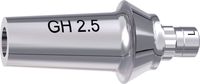 tioLogic® ST pilar de titanio L, GH 2.5 mm, tallable, anatómico, incl. tornillo AnoTite