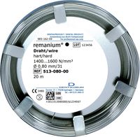 remanium® laboratory coil, round 0.80 mm / 31, hard