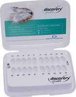 discovery® pearl, ceramic brackets, hook on cuspid, 1 case, tooth 13-11 / 21-23, Roth 18, without positioning guide