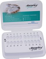 discovery® pearl, ceramic brackets, hook on cuspid, 1 case, tooth 13-11 / 21-23 / 43-41 / 31-33, Roth 18, without positioning guide