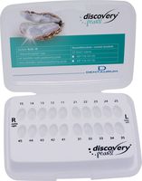 discovery® pearl, ceramic brackets, hook on cuspid, 1 case, tooth 15-11 / 21-25 / 45-41 / 31-35, Roth 18, without positioning guide