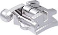 discovery® sl, self-ligating metal bracket with hook, tooth 43, -11° torque, +7° angulation, Roth 22