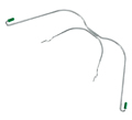 Face Bow (Gesichtsbogen) medium, mit Stoppschlaufen 104 mm, grün