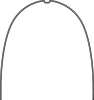 rematitan® LITE ideal arches, round, with dimple maxillary, 0.40 mm / 16