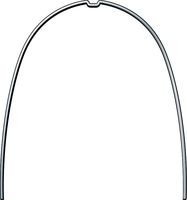 rematitan® LITE ideal arch with dimple, maxilla, rectangular 0.41 mm x 0.41 mm / 16 x 16