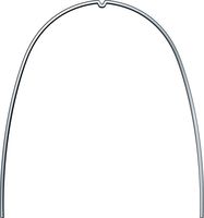Arc idéal rematitan® LITE avec dimple, mandibule, rectangulaire 0,41 x 0,41 mm / 16 x 16