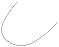 Arc idéal rematitan® sl, rond, avec dimple Maxillaire, 0,40 mm / 16