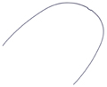 rematitan® sl ideal arches, rectangular, with dimple Mandibular, 0.41 x 0.41 mm / 16 x 16