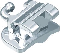 Ortho-Cast M-Series, tube vestibulaire convertible DB, simple rectangulaire, dent 26, torque -14°, offset +14°, Roth 18