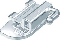 Ortho-Cast M-Series, tubo bucal convertible, rectangular doble, diente 47-46, 0° torque, 0° offset, Ricketts® Universal / Standard Edgewise 18