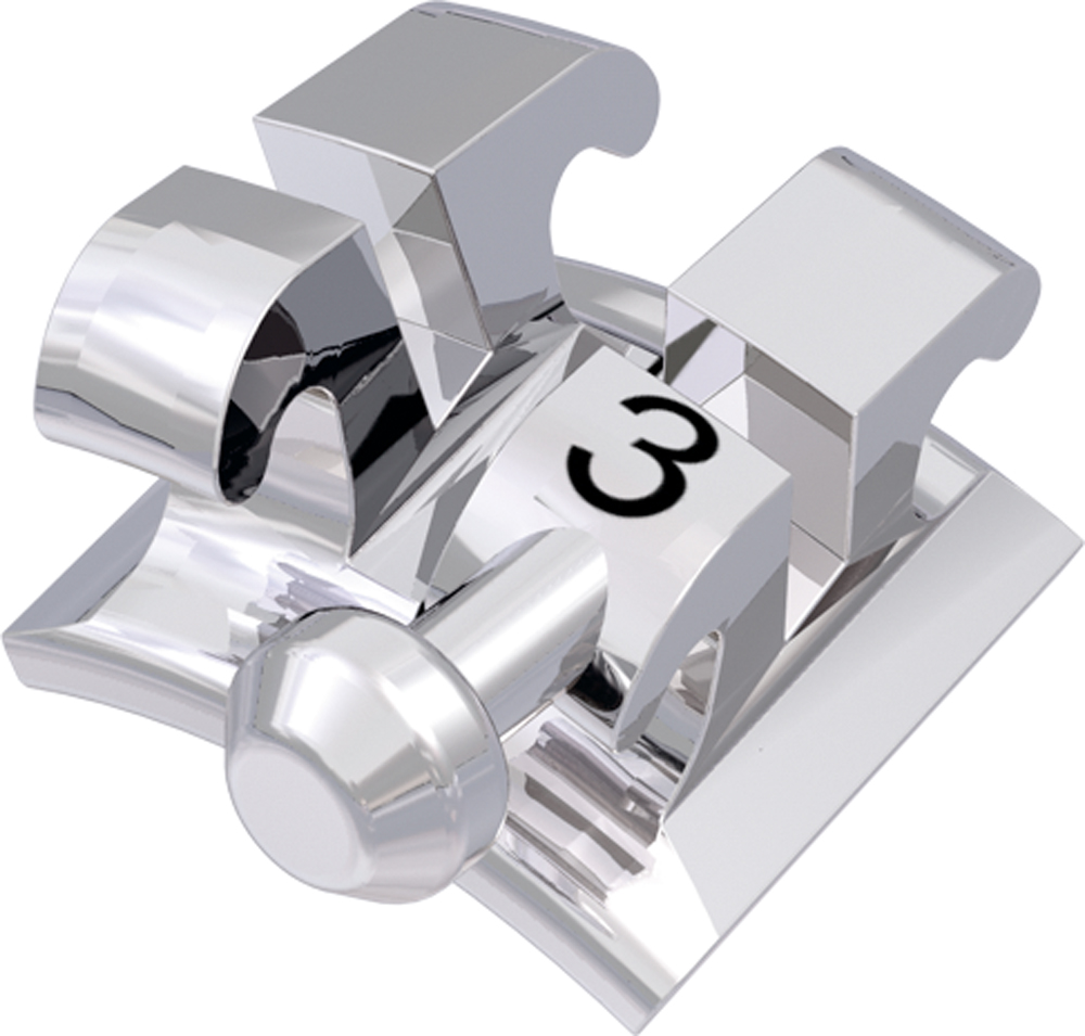 equilibrium® 2, Metallbracket mit Häkchen, Zahn 33, -11° Torque, +7 ...